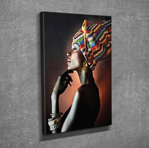 Tablou decorativ, dc363, canvas, lemn, multicolor