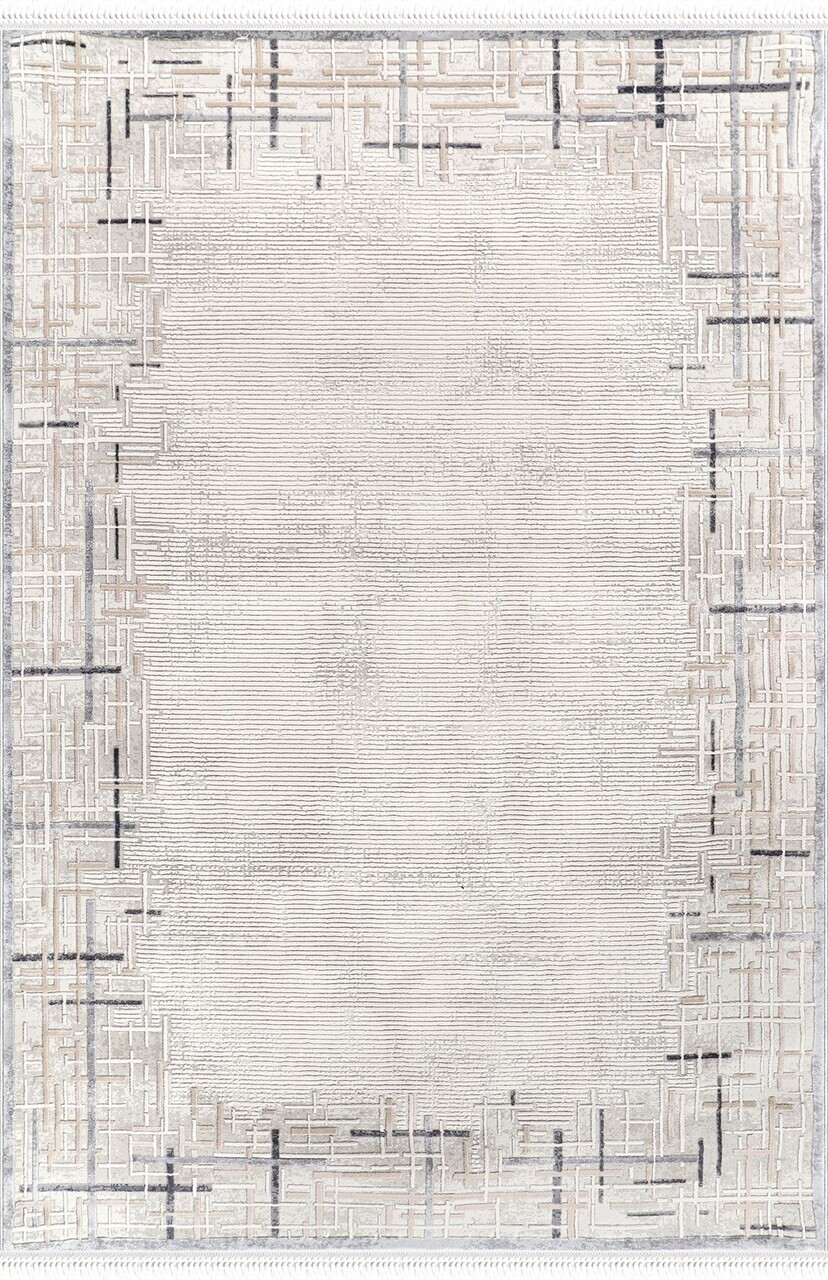 Covor, Nazende Nz001, 160x230 cm, 60% POLIPROPILENĂ/40% POLIESTER, Bej — imaginea 4
