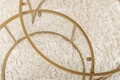 Set masuta de cafea, Nordure, Aurum, Auriu / Transparent