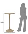 Masa de bar Alaska, Mauro Ferretti, 60x106 cm, MDF/fier, crem