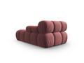 Sezlong living dreapta 1 loc, Bellis-51, Micadoni Home, 155x94x70 cm, catifea, roz