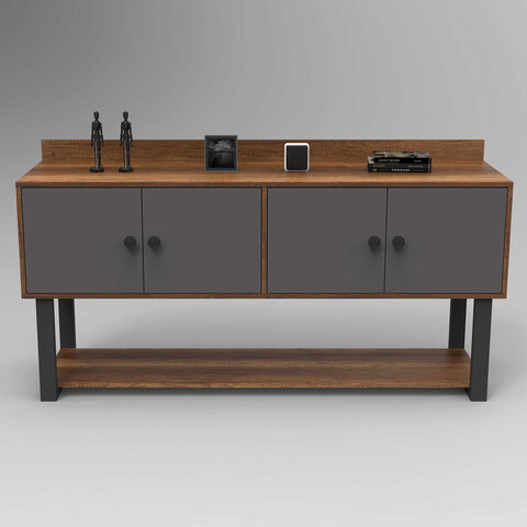 Consola, locelso, mn04, 180x93.2x85 cm, nuc / antracit