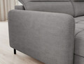 Coltar extensibil stanga 4 locuri ELTAP, LT-03TOS, Berrto, 306x165x100 cm, lemn/poliester, gri inchis