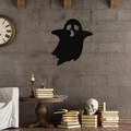Decoratiune de perete, Halloween 7, Metal, Dimensiune: 44 x 50 cm, Negru