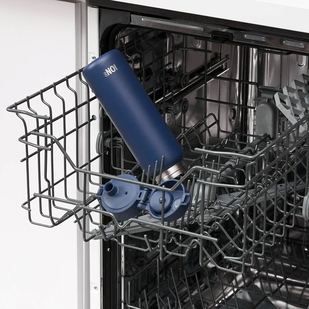 Sticla apa Slim, inox, 500ml, Ash Navy - Ion8 - imagine 10