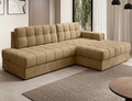 Coltar extensibil dreapta 3 locuri ELTAP, RT-09MO, Blezalt, 240x150x82 cm, lemn/poliester, bej inchis