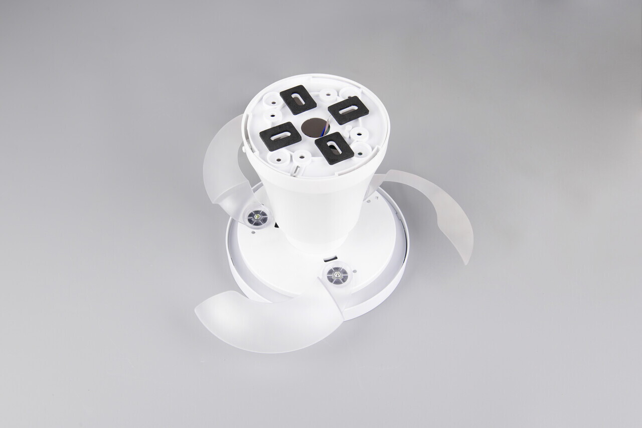 Plafoniera cu ventilator Moss, RL, 22x18 cm, 13W, 1x SMD, metal/plastic, alb - view 6