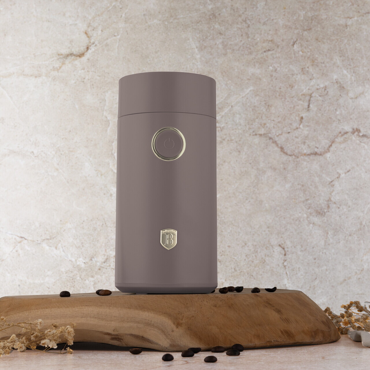 Rasnita electrica de cafea Berlinger Haus, Taupe, 150W, inox, taupe mat - imagine 4