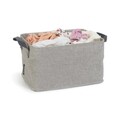 Cos de rufe / cos depozitare, pliabil, Brabantia, Linn, 35 L, 37x44x26 cm, textil, gri