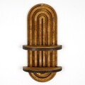 Raft de perete, Evila Originals, Raf265, 40x20x9 cm, Placaj, Maro
