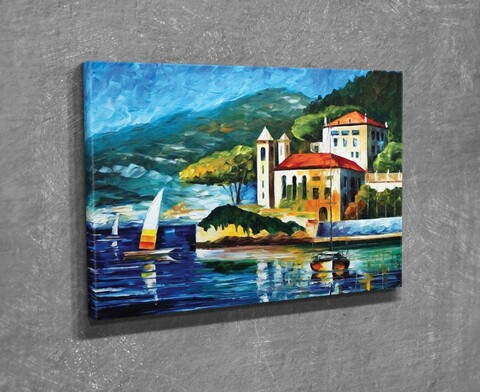 Tablou decorativ, dc303, canvas, lemn, multicolor