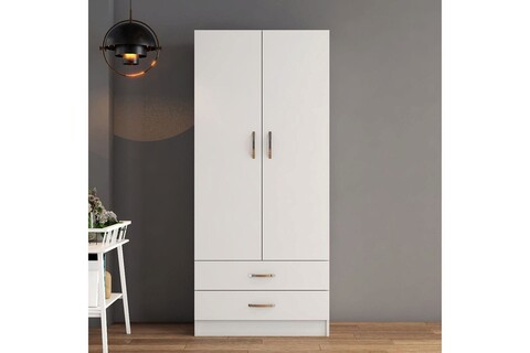 Dulap pentru haine, Tanmob, GRD0401, 80×181.8×46.5 cm, PAL , Alb 80x181.8x46.5 imagine 2022