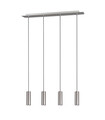 Lustra Marley, TRIO, 75x9x150 cm, 35W, 4x GU10, metal, argintiu mat/negru