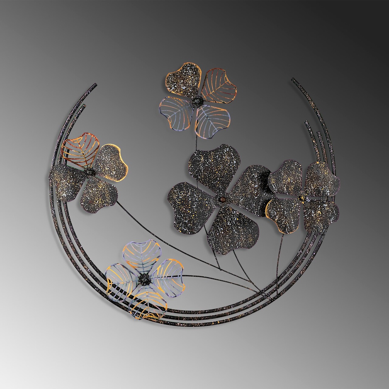 Decoratiune de perete, Haiyang 3, Dimensiuni: 70 x 62 x 4 cm, Multicolor - view 4