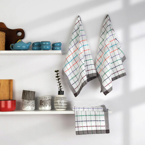 Set prosoape de mână (4 bucăți), dc home, renkli, bumbac, multicolor