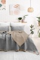 Set cuvertura de pat dubla 3 piese, Alda - Grey, Şaheser, 70% bumbac/30% poliester