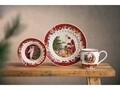 Bol pentru servire, Villeroy & Boch, Toy's Fantasy Santa Gifts, 25 cm, portelan premium, pictat manual