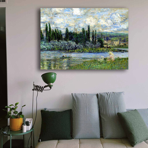 Tablou decorativ, 70100MONET032, Canvas , Lemn, Multicolor Claude