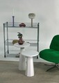 Set masuta de cafea, Rotexa, Lilyum (57 + 47), MDF , Alb
