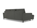 Coltar extensibil stanga 4 locuri, Moghan, Micadoni Home, BL, 241x145x88 cm, velur, gri