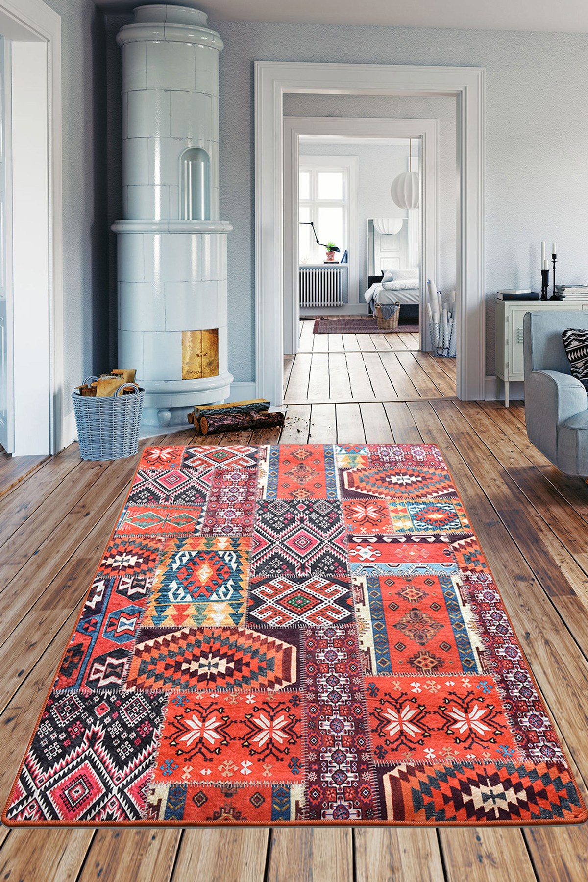 Covor, Patchwork, 120x180 cm, Multicolor