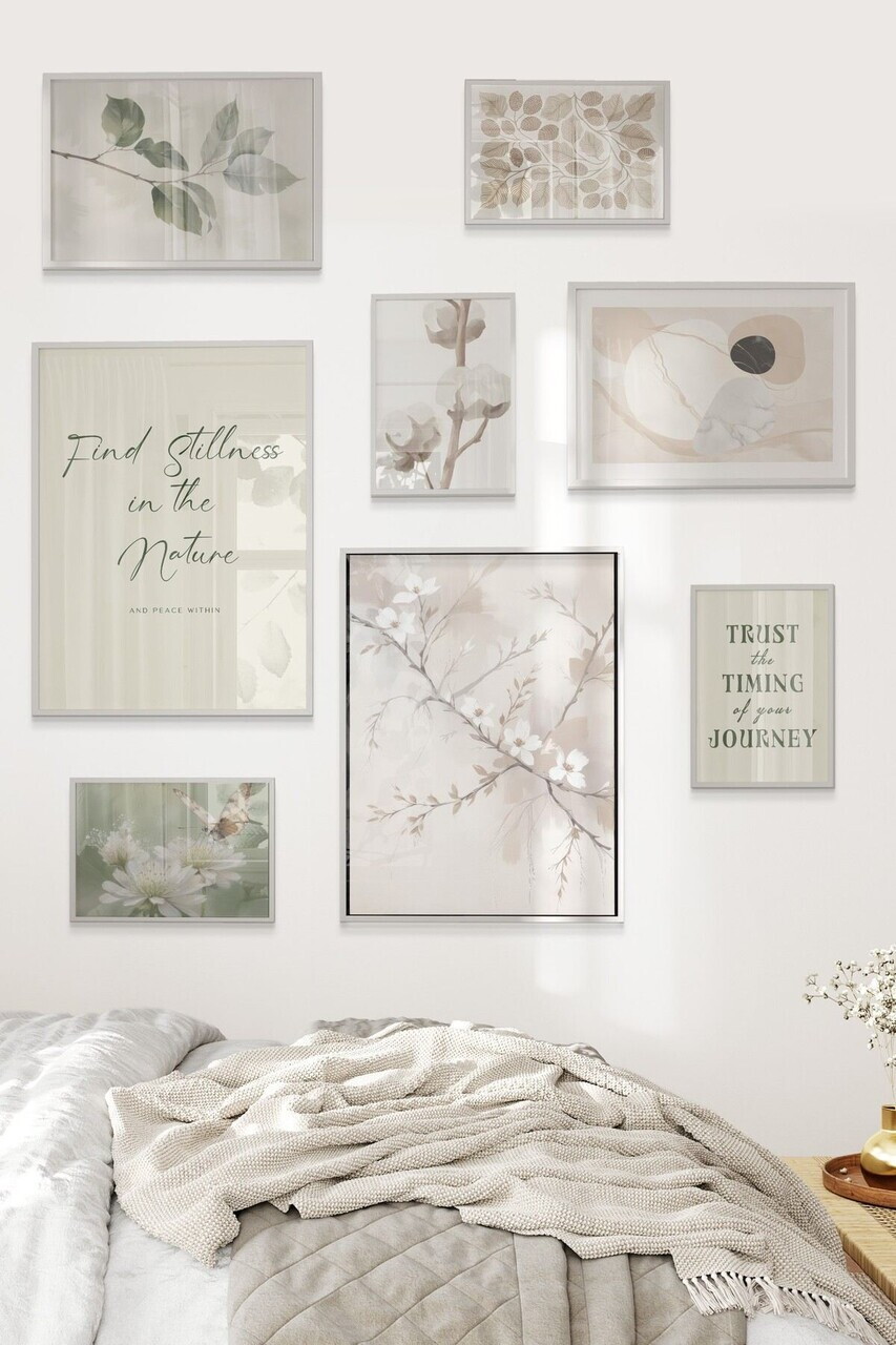 Tablou decorativ, Çgs-064-White-Byk, Lemn masiv, Față: 100% PVC STICLĂ, Multicolor - view 2