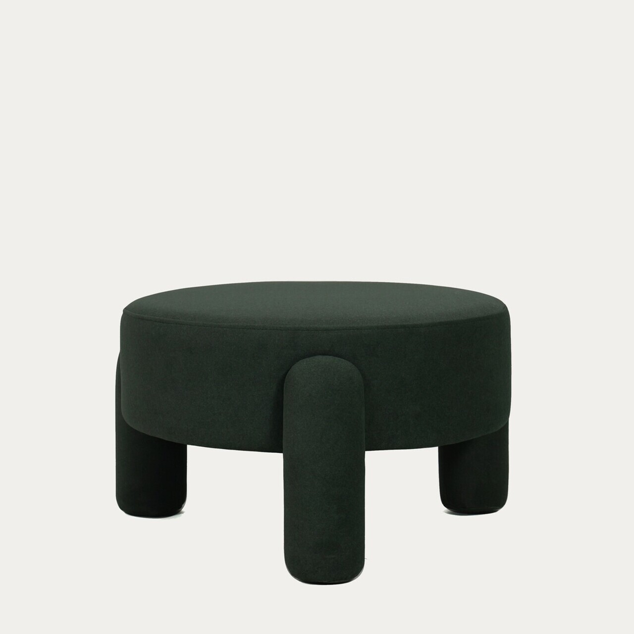 Taburet Ollera, Homla, 65x36 cm, MDF/poliester, verde inchis - view 3