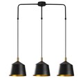 Lustra, Opviq, 892OPV1589, Fier, Negru