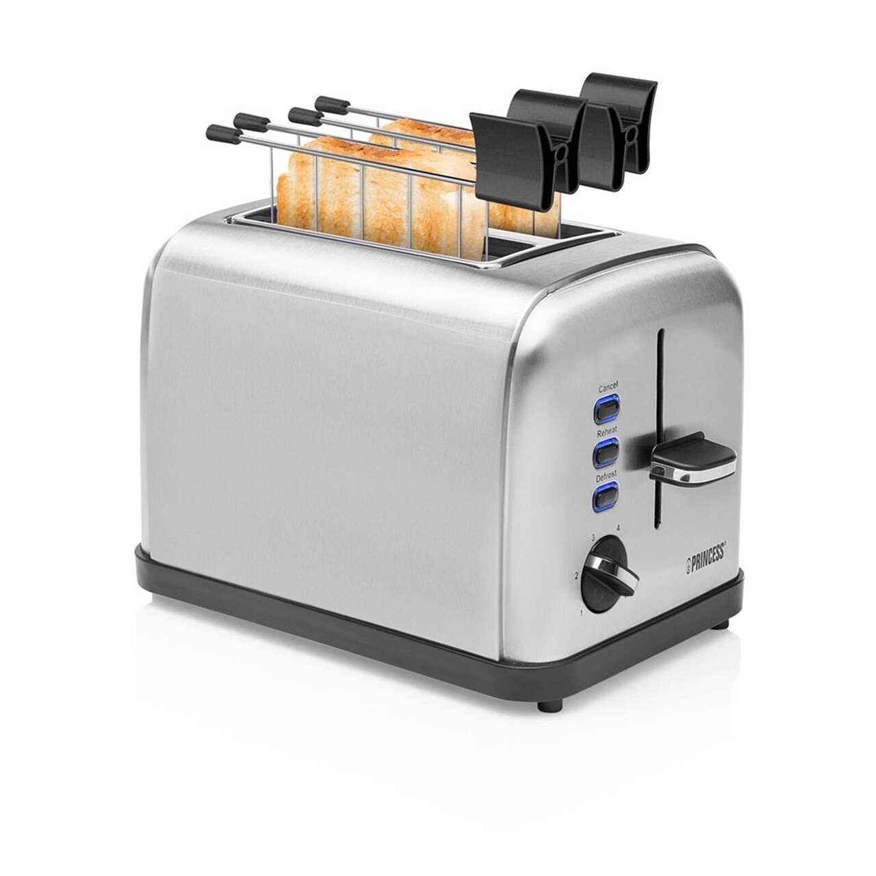 Prajitor de paine 2 sloturi, 950W, "Steel Style 2" - Princess - view 2