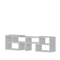 Comoda TV, Decorotika, Care, 136.8x40x29.5 cm, Alb