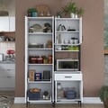 Dulap multifunctional, Rani, JE120, 120x198.6x40 cm, PAL, Alb