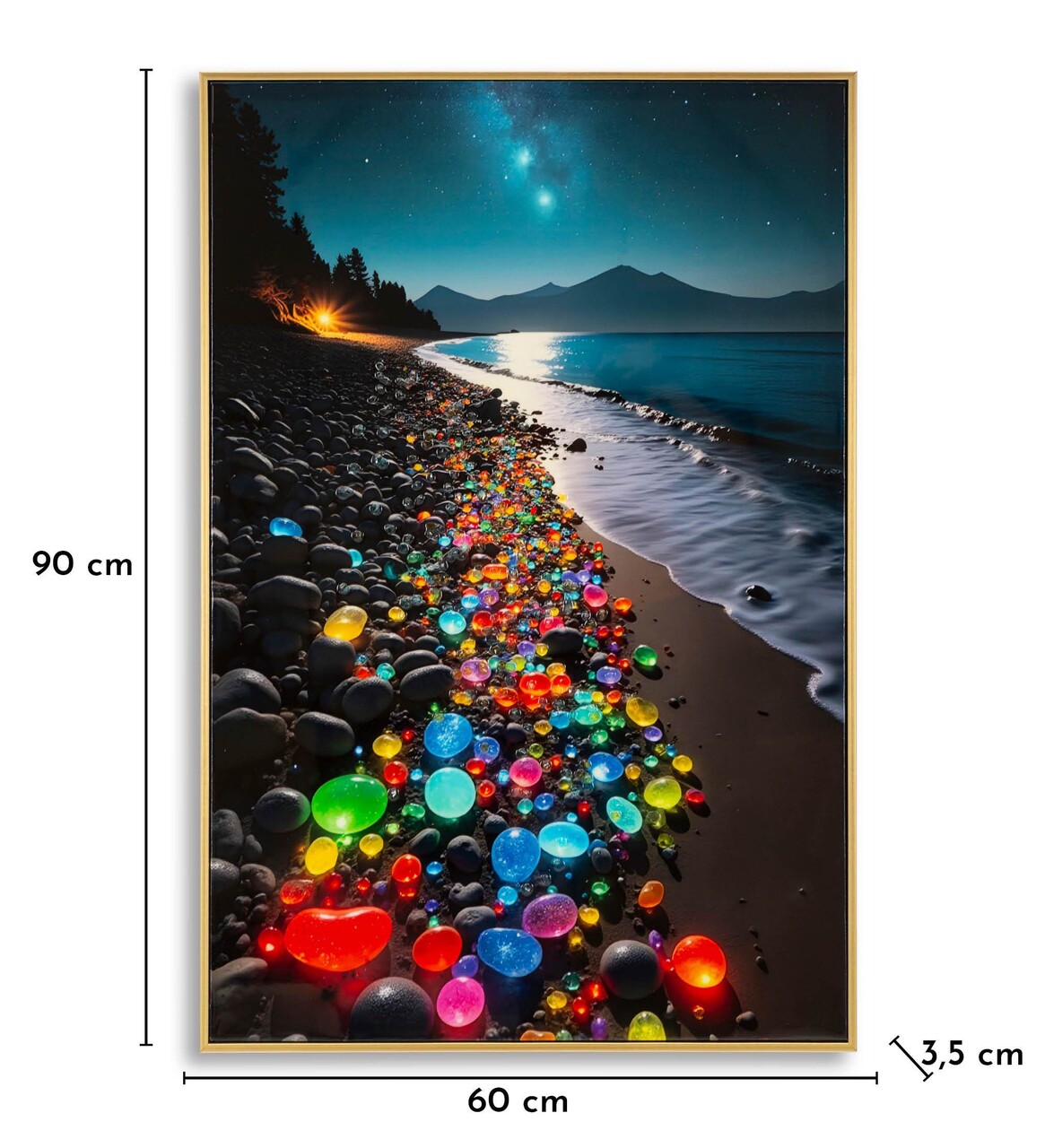 Tablou decorativ Mauro Ferretti Colors -B 60x90 cm lemn de pin/canvas multicolor