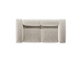 Canapea 2 locuri, Bergamo, Cosmopolitan Design, 224x108x70 cm, tesatura structurata, bej