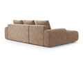 Coltar extensibil stanga 3 locuri, Linz, Cosmopolitan Design, 275x142x84 cm, catifea, bej inchis
