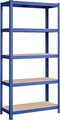 Raft modular pentru depozitare Vasagle, 90x40x180 cm, 875 kg, MDF/otel, albastru