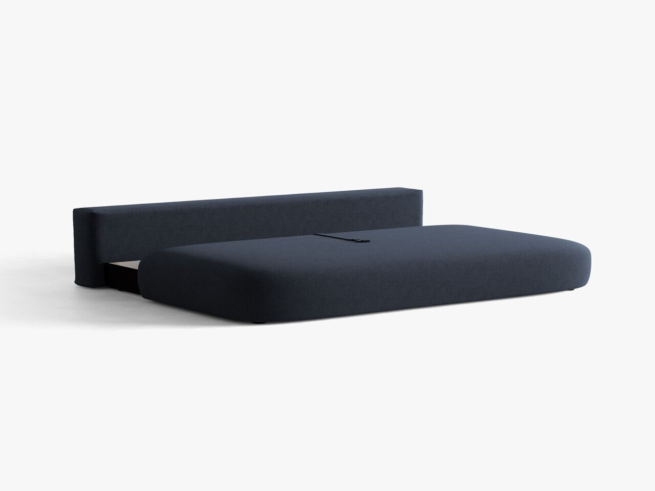 Canapea extensibila 3 locuri, Hena, Micadoni Home, 205x112x85 cm, tesatura structurata, albastru regal — imaginea 3