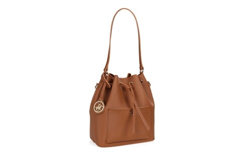 Geanta Beverly Hills Polo Club, 591, piele ecologica, maro