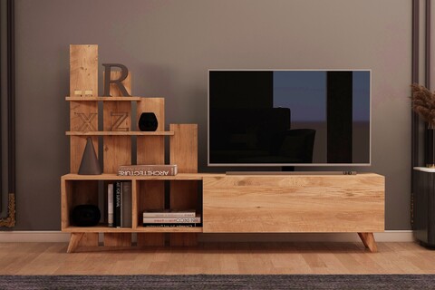 Comoda TV, Coraline, Vale, 160x115x33 cm, PAL, Maro