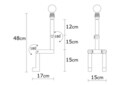 Lampa de masa, Noor, 525NOR2146, Corp din carpen, Natural