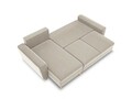 Coltar extensibil reversibil 4 locuri, Moghan, Micadoni Home, GL, 241x145x88 cm, catifea, bej deschis