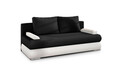 Canapea extensibila 3 locuri ELTAP, Milo, 213x95x90 cm, lemn/poliester, negru/alb