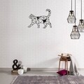 Decoratiune de perete Cat, Maison in Design, 46 x 37 cm, otel