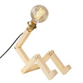 Lampa de masa, Noor, 525NOR2146, Corp din carpen, Natural
