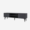 Comoda TV, Odessa, Brendon, 160x48.2x29.6 cm, Antracit