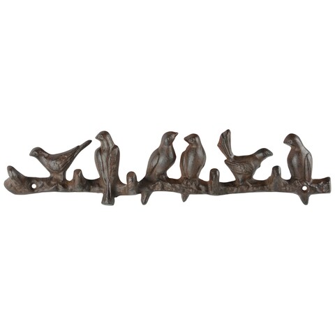 Cuier, Esschert, Birds on row, 4.3 x 42.9 x 10.2 cm, fier forjat