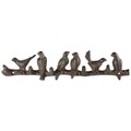 Cuier, Esschert, Birds on row, 4.3 x 42.9 x 10.2 cm, fier forjat