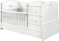 Patut pentru copii Baby Nest, Çilek, Baby Cotton St Convertible Baby Bed (75X160), 164x95x83 cm, Multicolor