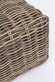 Masuta de cafea pentru gradina Coraline, Bizzotto, 83 x 83 x 34 cm, uminiu/fibra sintetica, gri