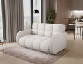 Canapea extensibila 3 locuri ELTAP, Deverio, 154x103x83 cm, lemn/poliester, alb