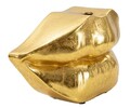Vaza decorativa Lips, Mauro Ferretti, 23x8x12 cm, polirasina, auriu
